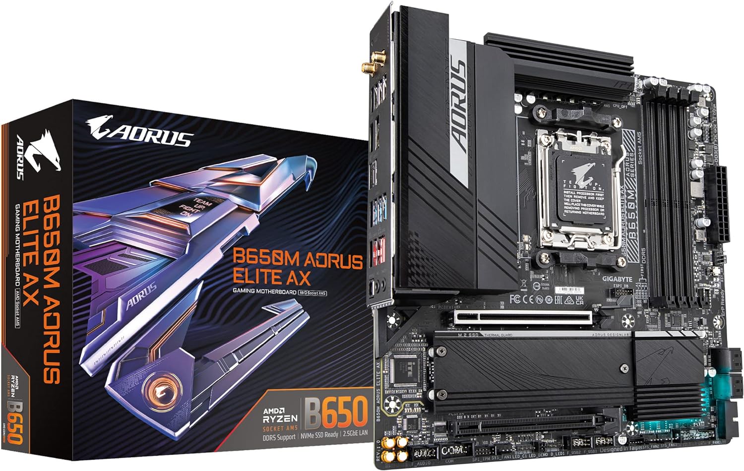 Gigabyte Motherboard B650M Aorus Elite AX DDR5 AMD AM5 Gigabyte Motherboard B650M Aorus Elite AX DDR5 AMD AM5